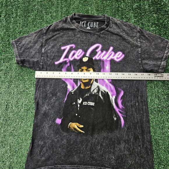 Ice Cube Rap Hip Hop Artist Portrait Graphic T-Shirt Black Size Small - Picture 6 of 6